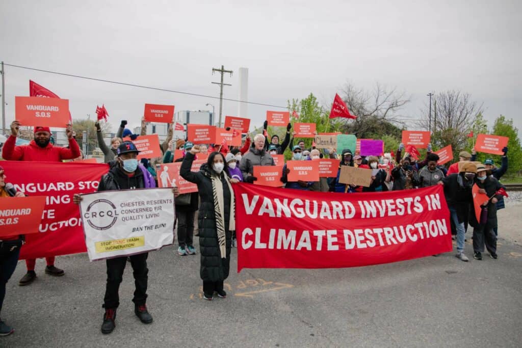 EQAT activist at Vanguard Walk Day 1 on 1 / 4 / 18